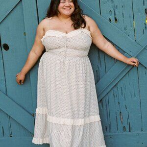 Christy Dawn Emma Dress in Oat Straw Cream